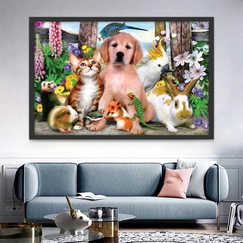 Photos de Animaux Différents Peinture par Numéros
