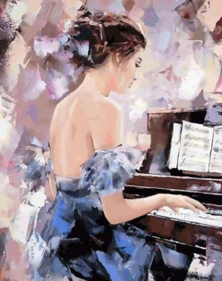 Pianiste Peinture par Numéros