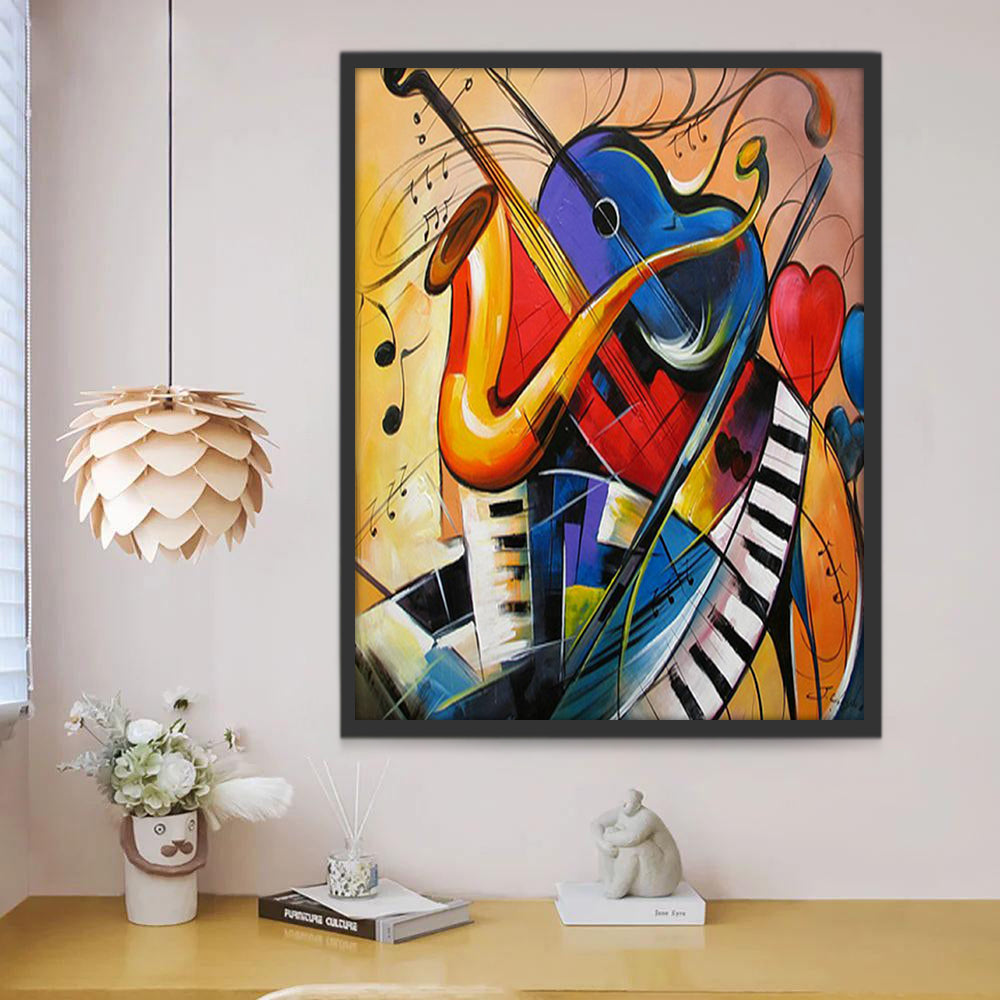 Picasso Art Abstrait Peinture par Numéros
