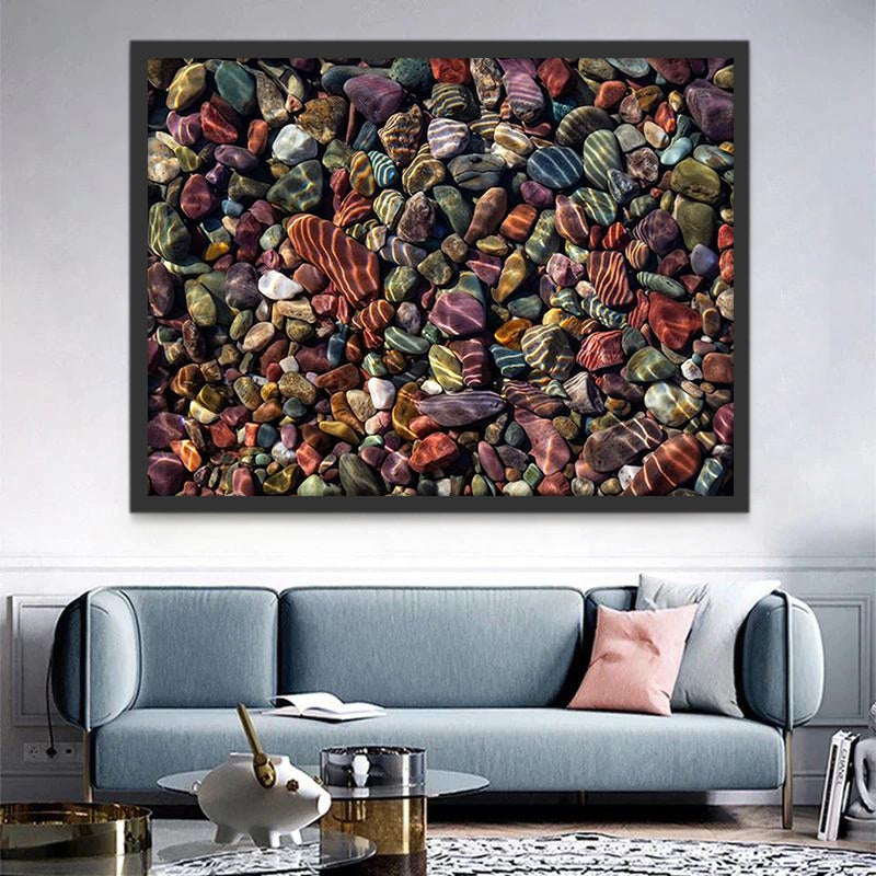 Pierres Colorées Peinture par Numéros