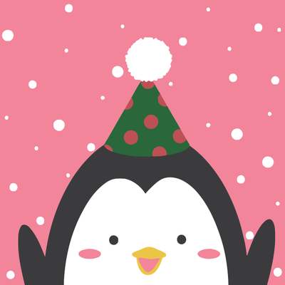 Pingouin Noël Peinture par Numéros