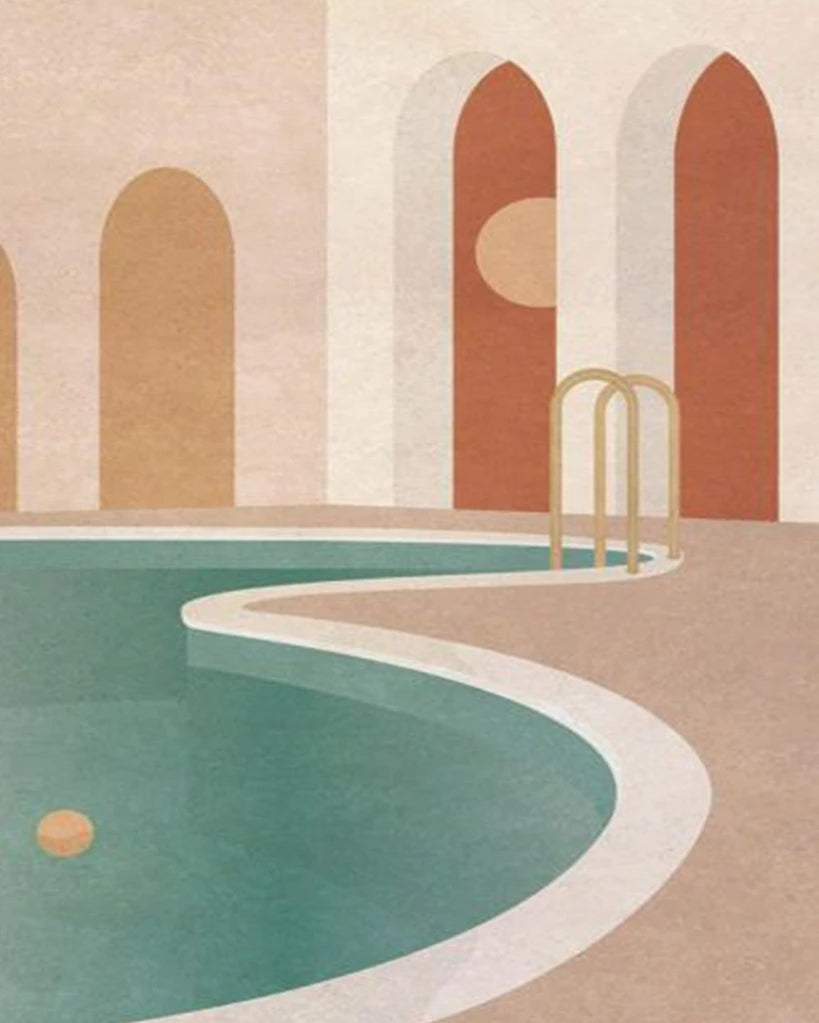 Piscine Peinture par Numéros