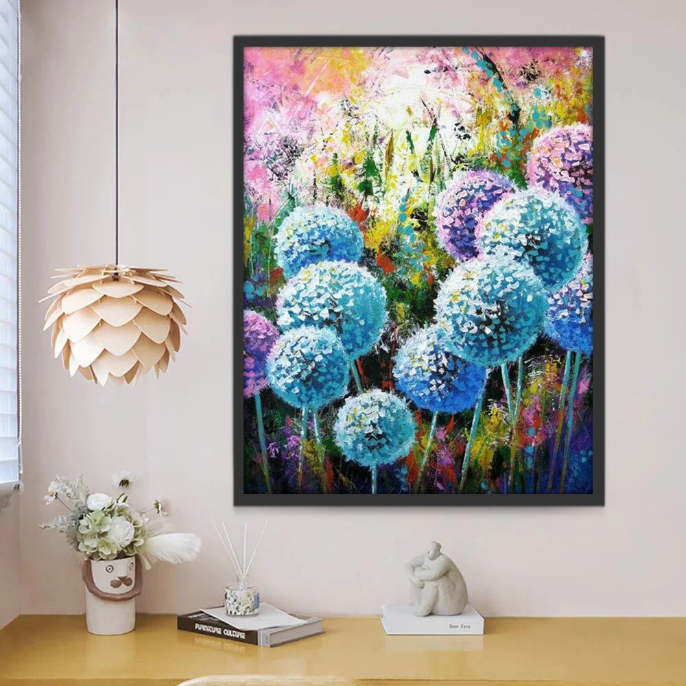 Pissenlits Multicolores Peinture par Numéros