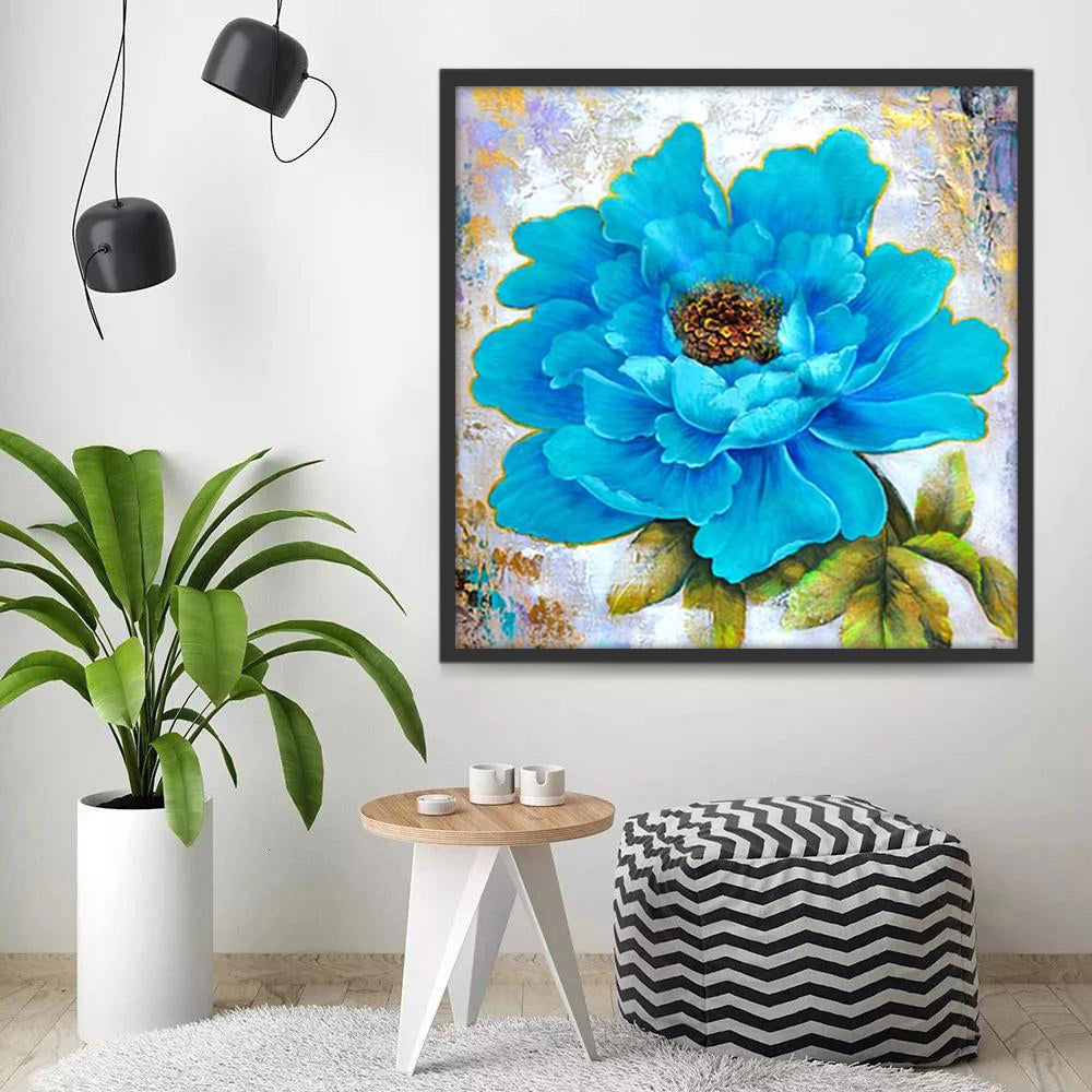 Pivoine Bleue Peinture par Numéros