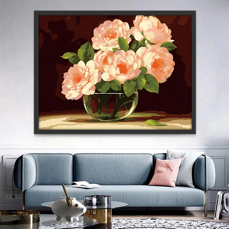 Pivoines Sauvages Fleur Peinture par Numéros