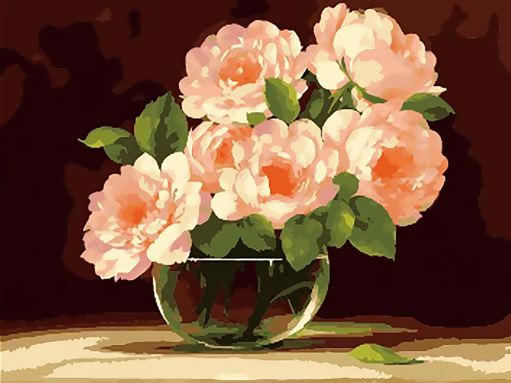 Pivoines Sauvages Fleur Peinture par Numéros