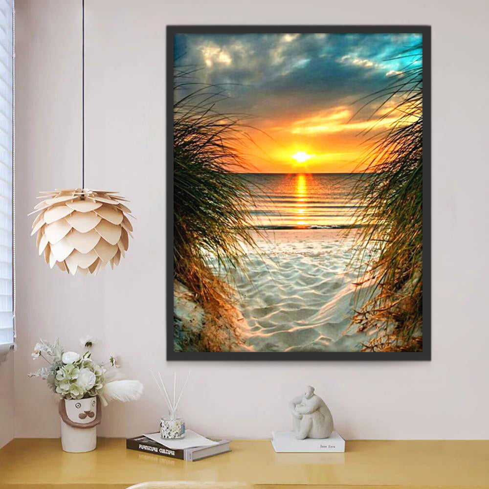 Plage Blanche Peinture par Numéros PBNNATL325