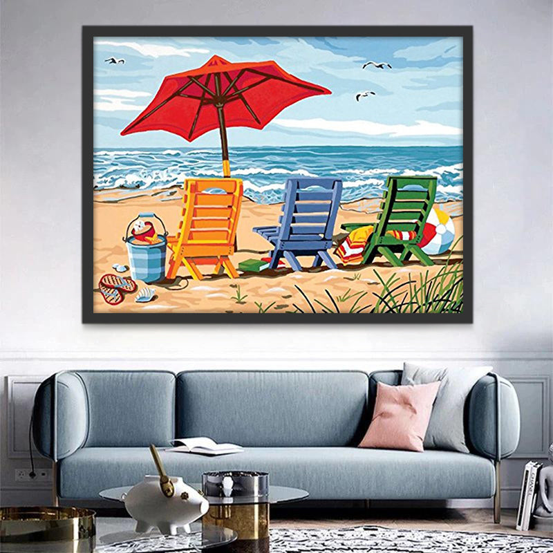 Plage Peinture par Numéros