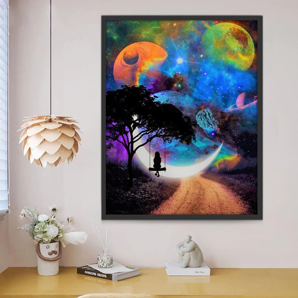 Planètes Colorées Peinture par Numéros