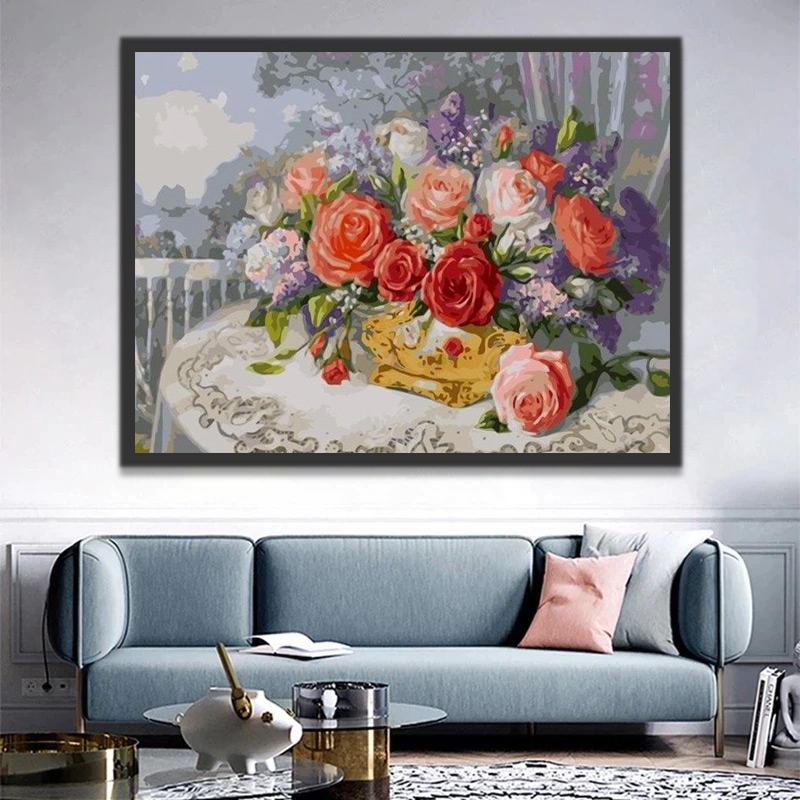 Plante Fleurs Chic Peinture par Numéros