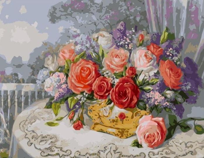 Plante Fleurs Chic Peinture par Numéros