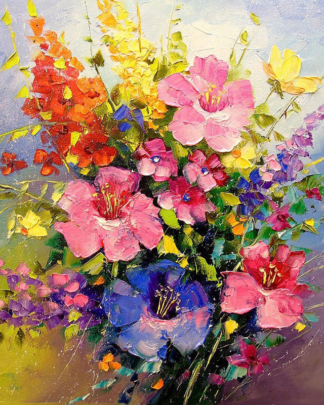 Plante Fleurs de Printemps Peinture par Numéros