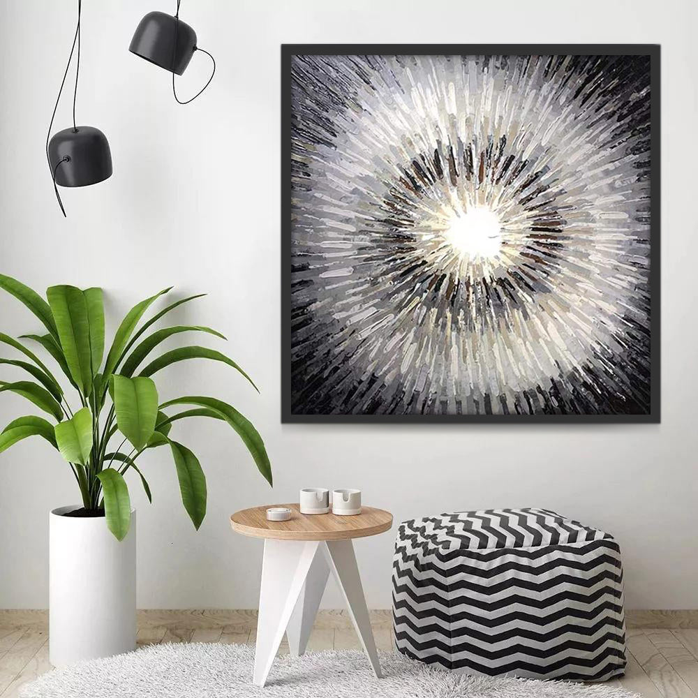 Plante Pissenlit Abstrait Peinture par Numéros