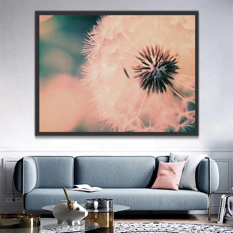 Plante Pissenlit Vivace Peinture par Numéros