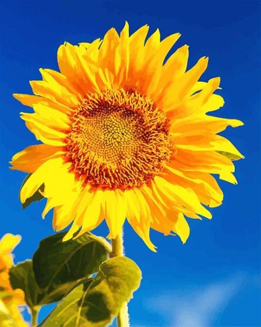 Plante Tournesol Jaune Peinture par Numéros