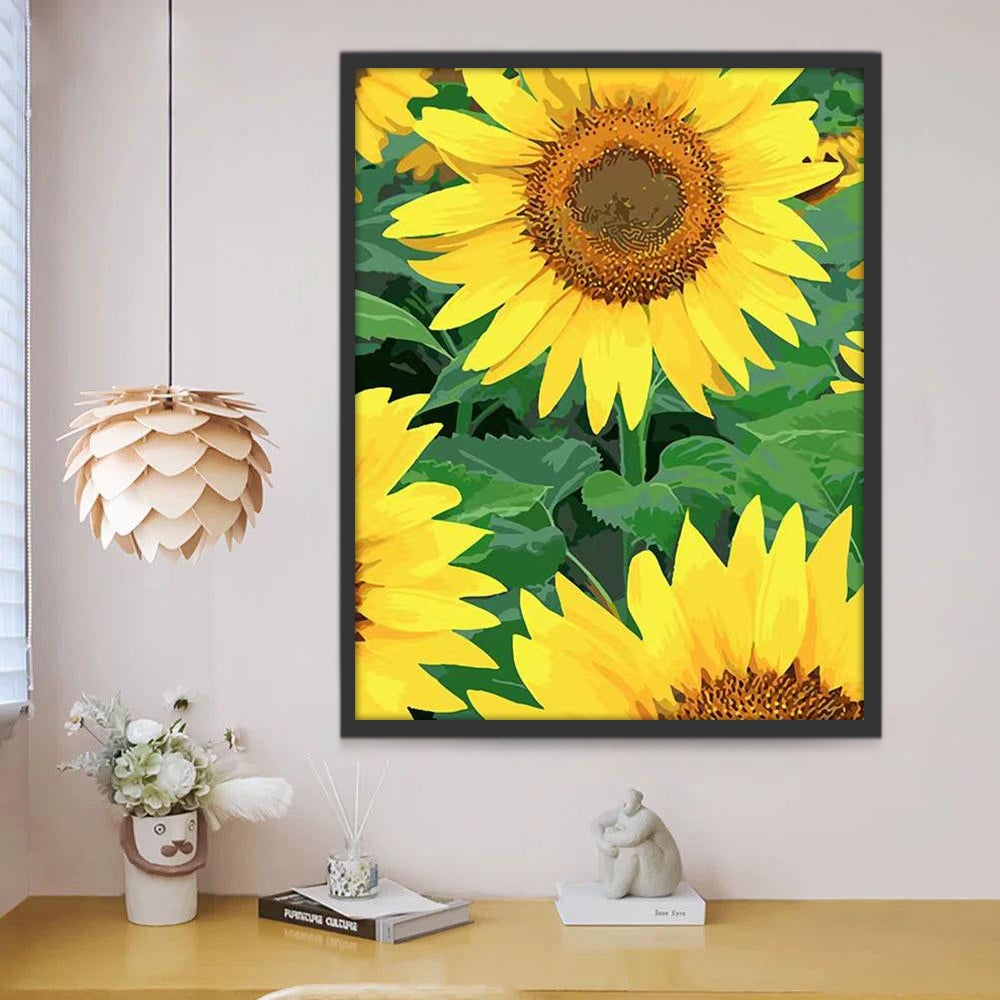 Plante Tournesol Peinture par Numéros