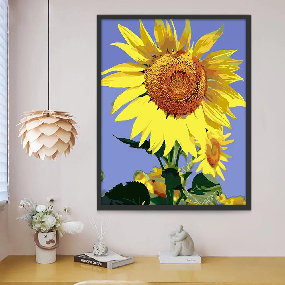 Plante Tournesols Vivants Peinture par Numéros