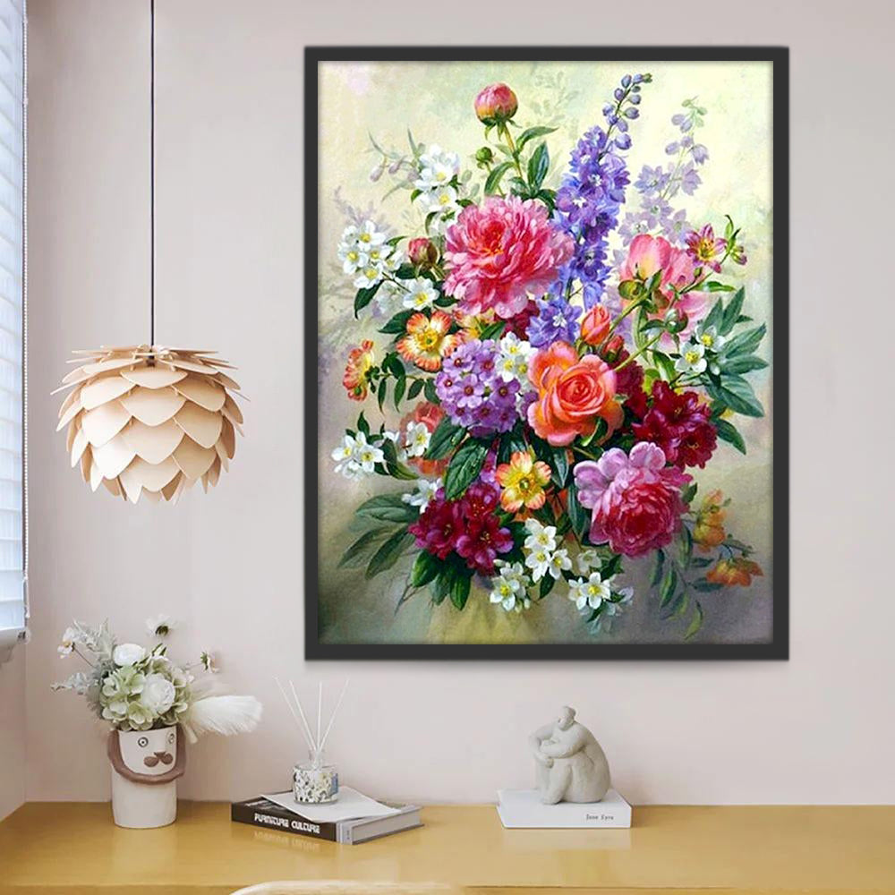 Plantes Fleurs Variées Peinture par Numéros