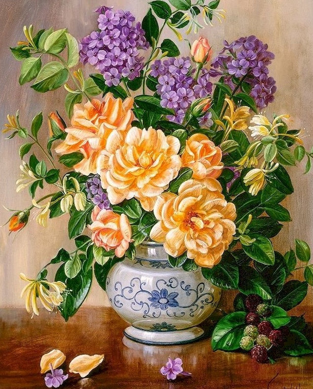 Plantes Fleurs Vivaces Peinture par Numéros