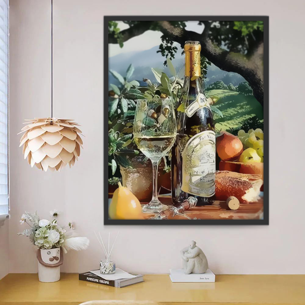 Poirier et Vin Peinture par Numéros