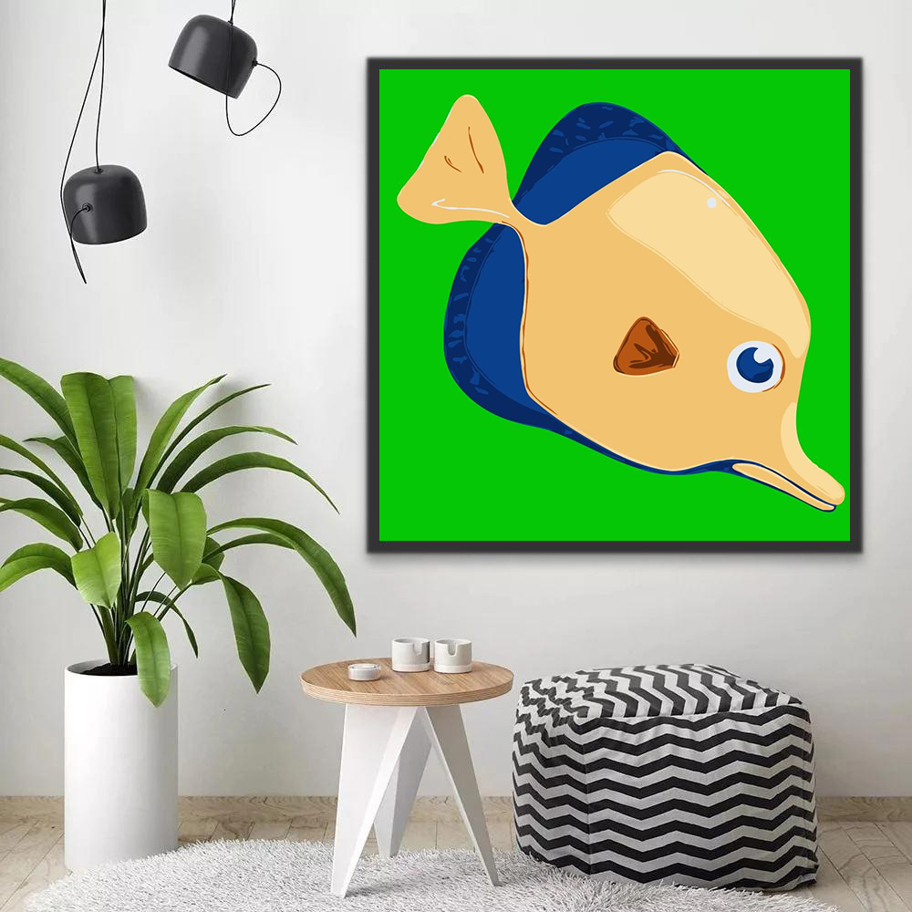 Poisson Cartoon Peinture par Numéros