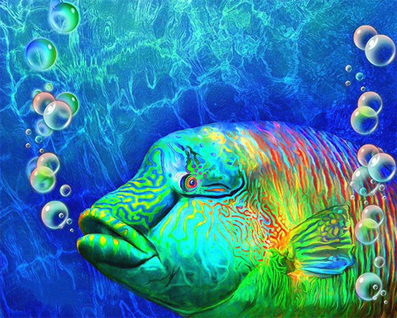 Poisson Multicolore Peinture par Numéros