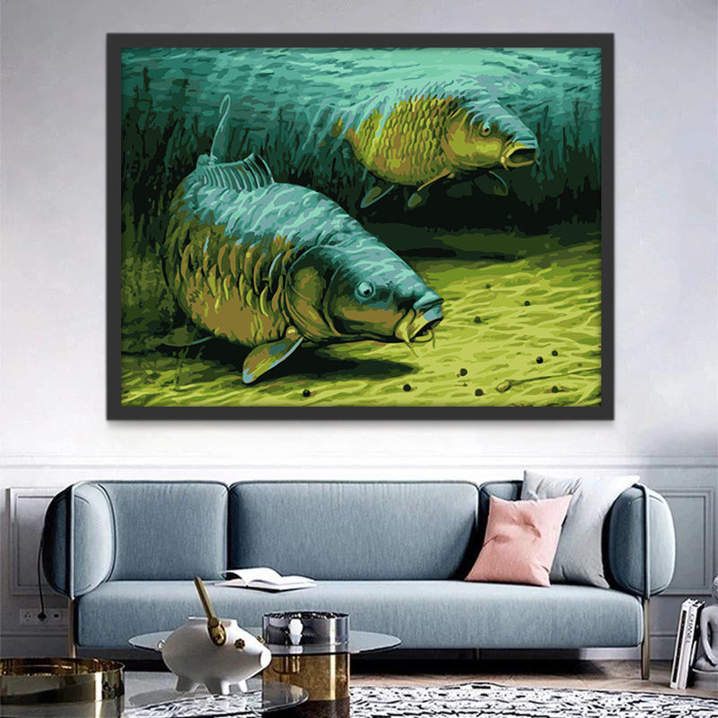 Poissons d'Eau Douce Peinture par Numéros