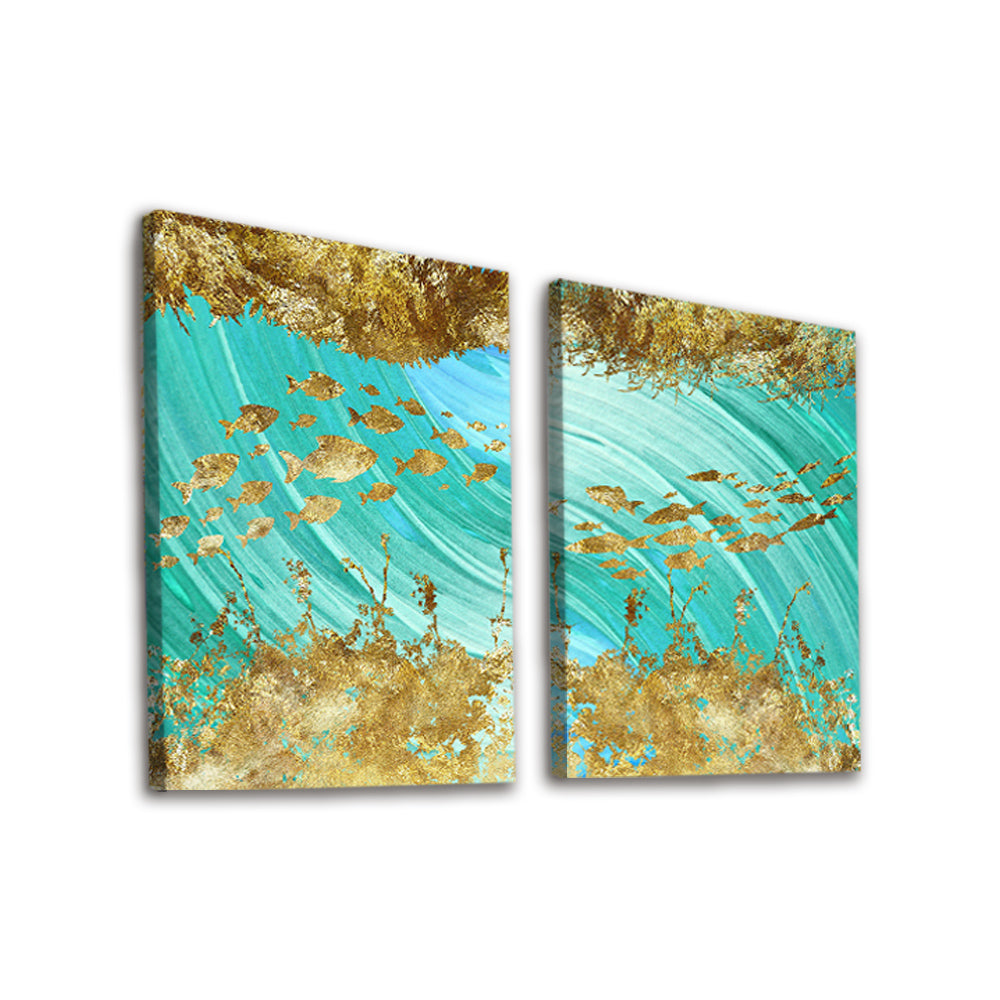 Poissons Dorés Magnifiques 2 Partie Peinture par Numéros