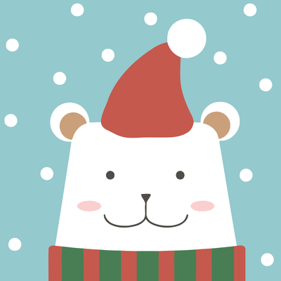 Polaire Ours Noël Peinture par Numéros