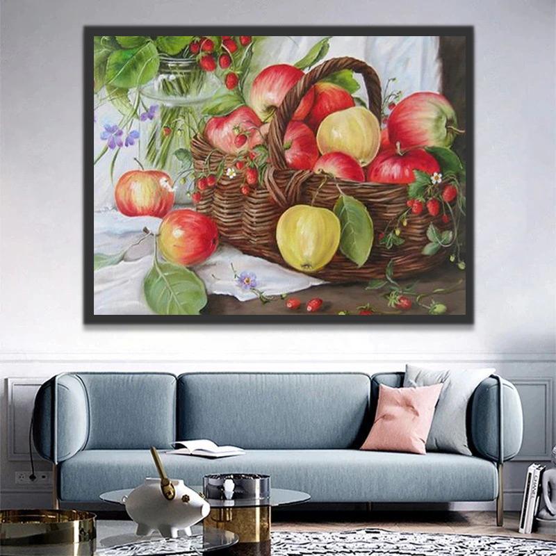 Pommes et Cognassiers Peinture par Numéros