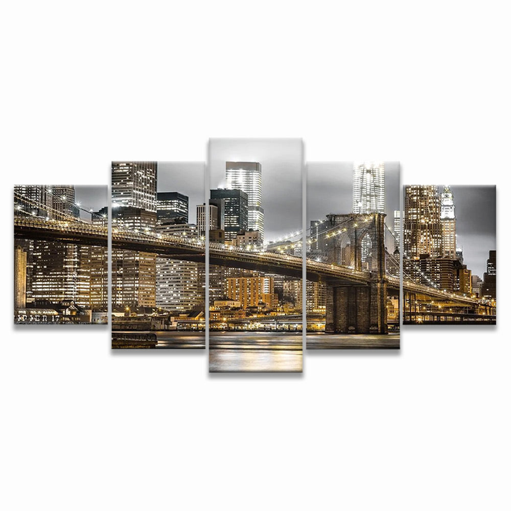 Pont de Brooklyn 5 Partie Peinture par Numéros