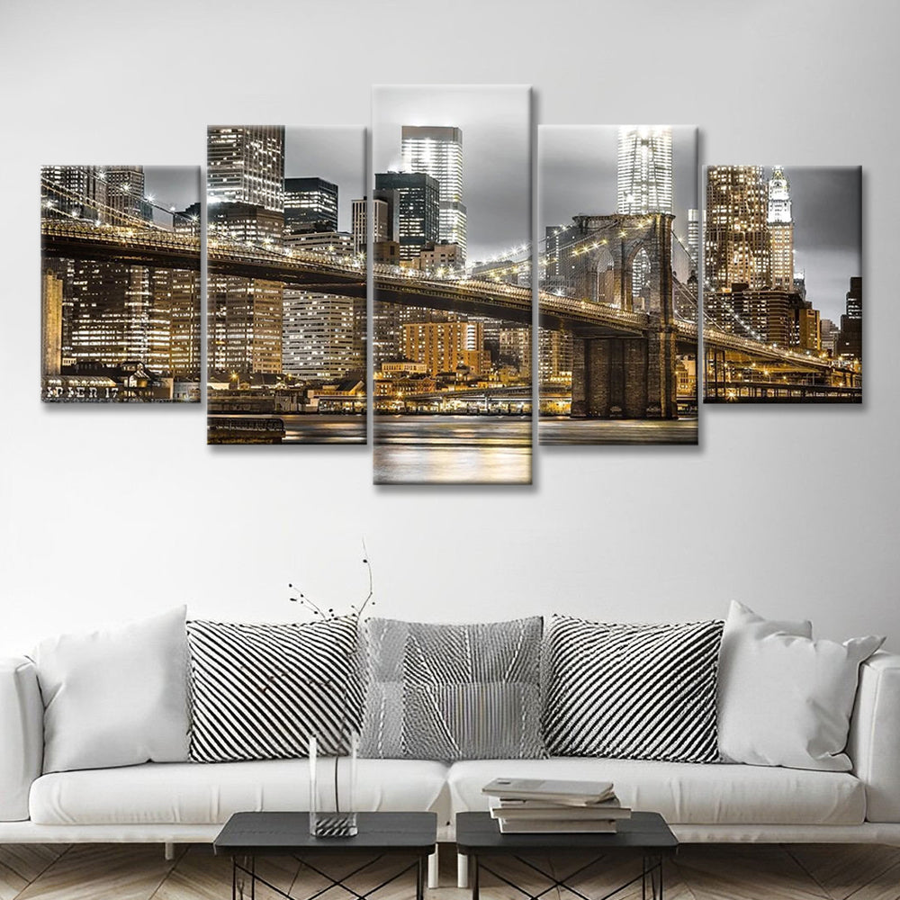 Pont de Brooklyn 5 Partie Peinture par Numéros