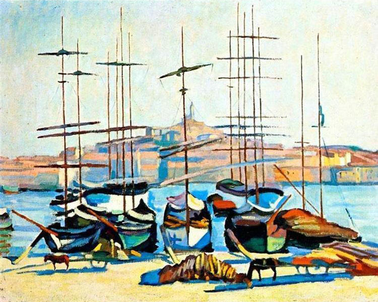 Port de Marseille Peinture par Numéros