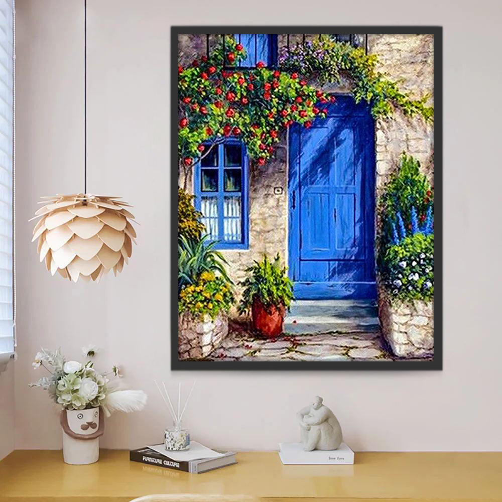 Porte Bleue de Provence Peinture par Numéros