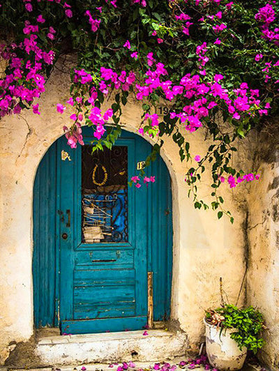 Porte Florale Peinture par Numéros