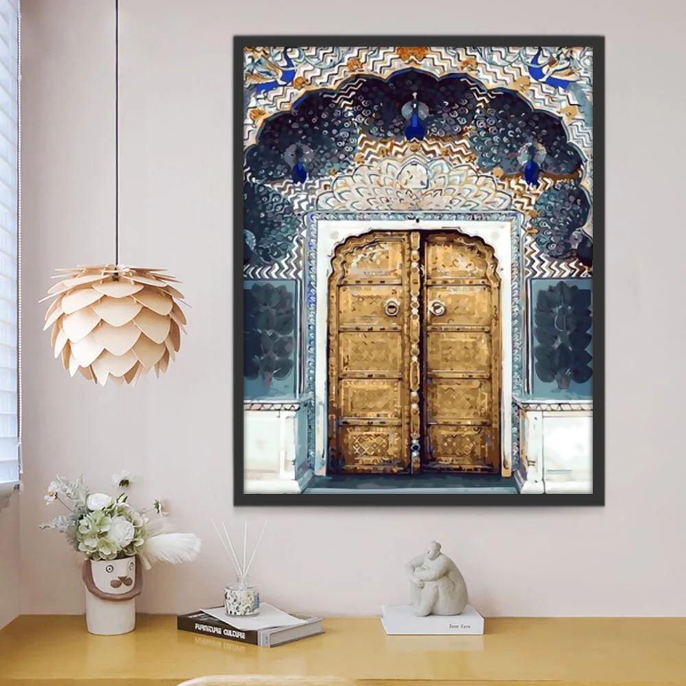 Porte Majestueuse du Palais Peinture par Numéros