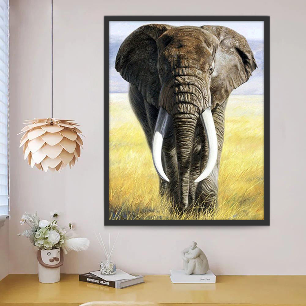 Portrait d'Éléphant Peinture par Numéros