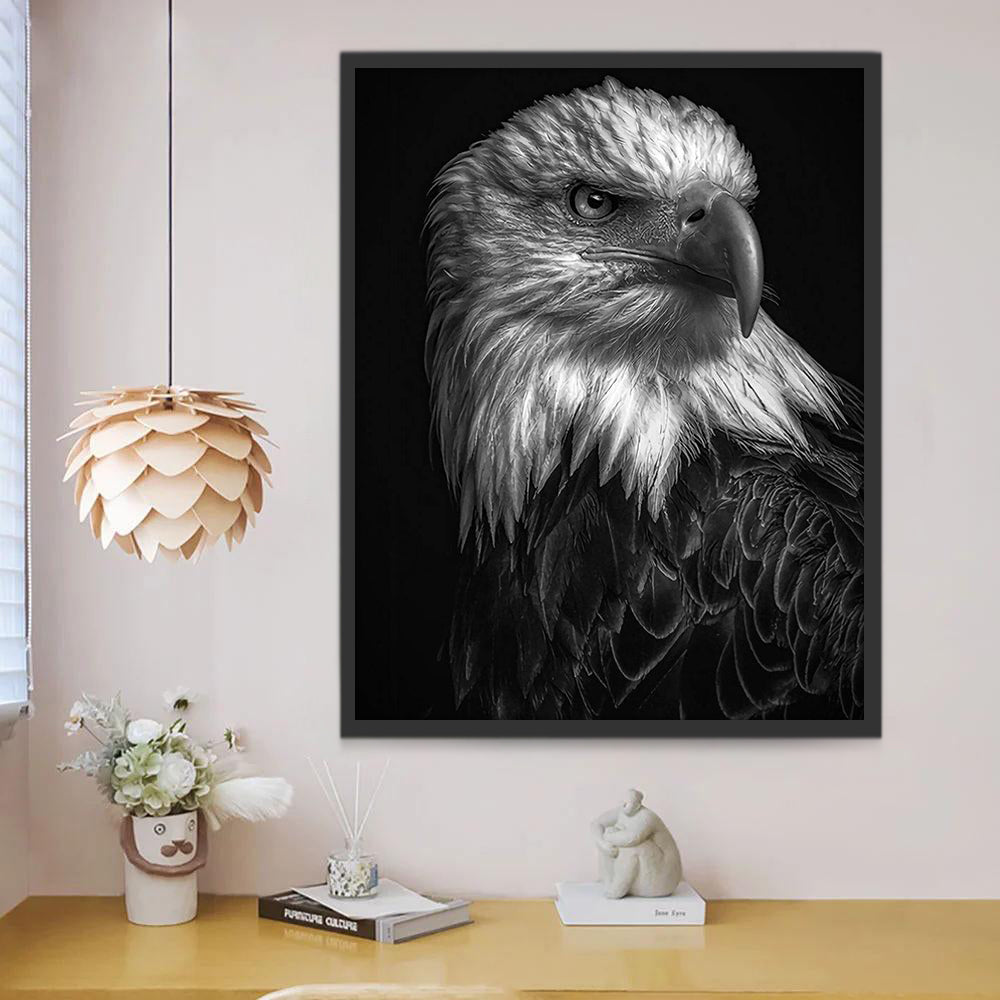 Portrait d'Aigle Peinture par Numéros