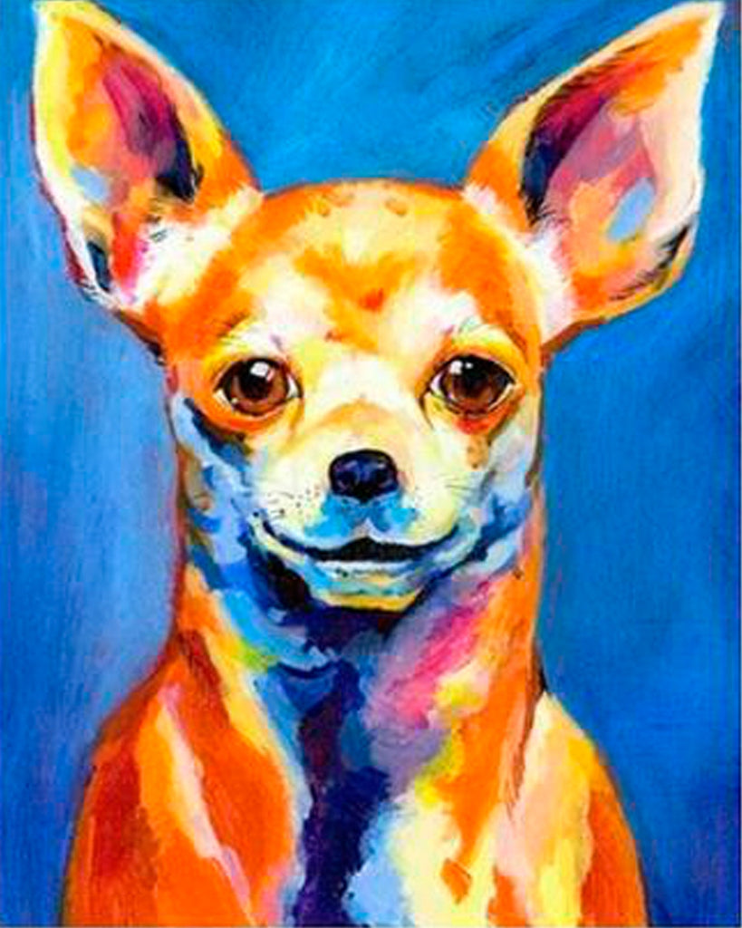 Portrait de Chihuahua Peinture par Numéros