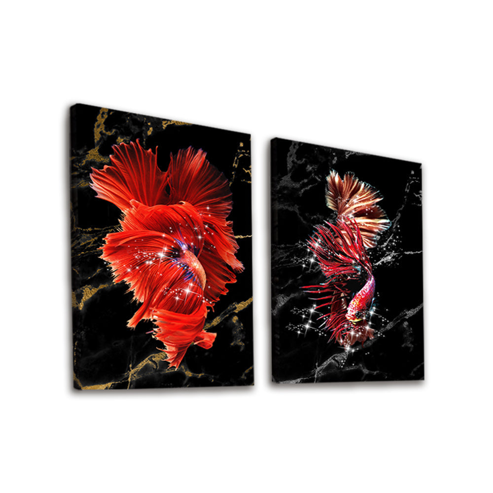 Possons Rouges 2 Partie Peinture par Numéros