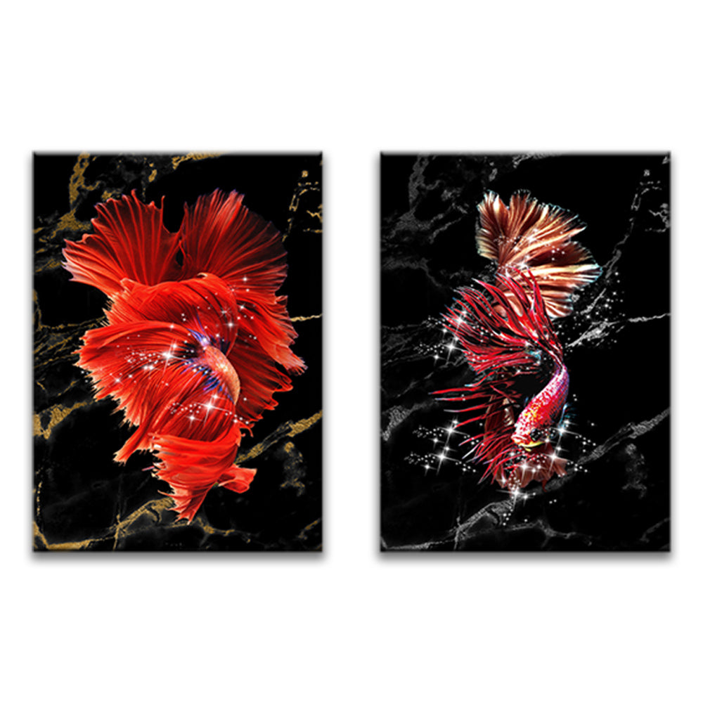 Possons Rouges 2 Partie Peinture par Numéros