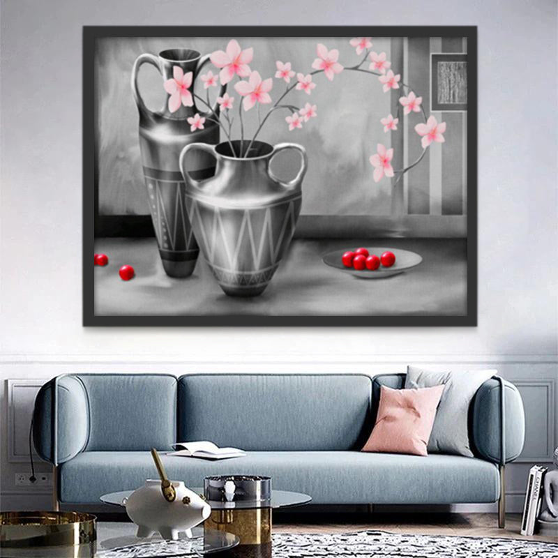 Pot Fleur Peinture par Numéros