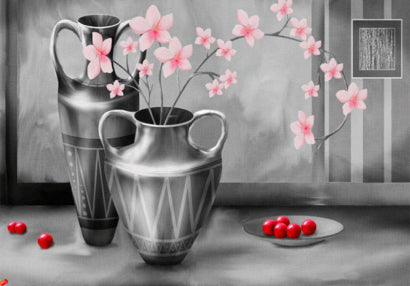 Pot Fleur Peinture par Numéros