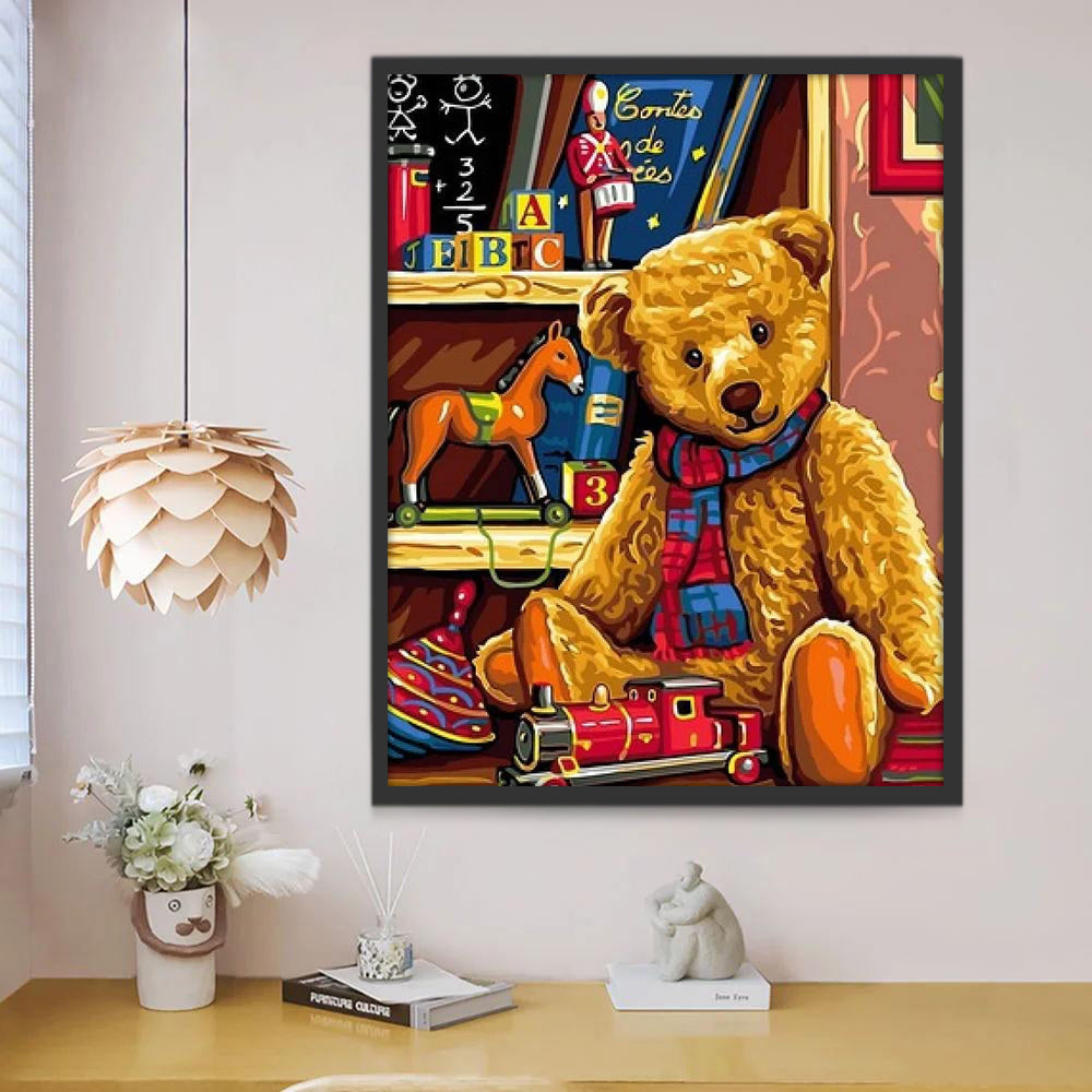 Poupée Ours Peinture par Numéros