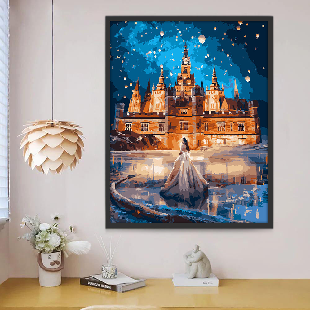 Princesse et Château Peinture par Numéros