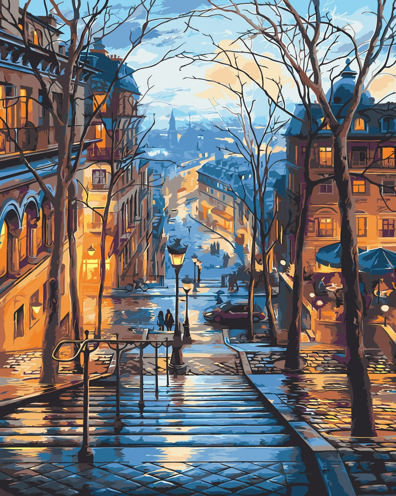Printemps à Montmartre Peinture par Numéros
