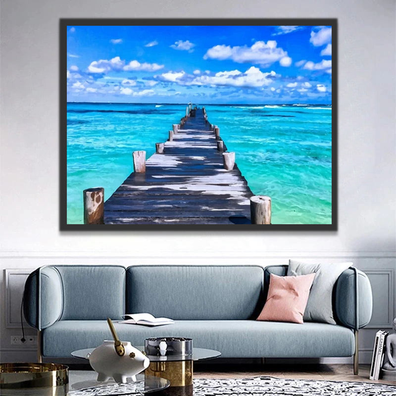 Quai de Mer Peinture par Numéros