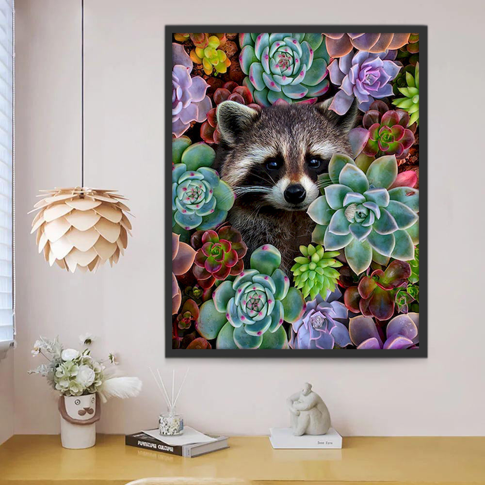 Racoon Peinture par Numéros