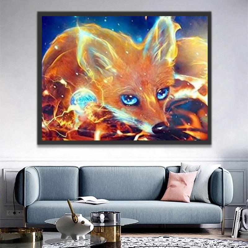 Renard Fantastique et Magnifique Peinture par Numéros