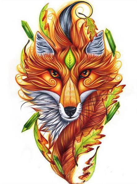 Renard Frisé Peinture par Numéros